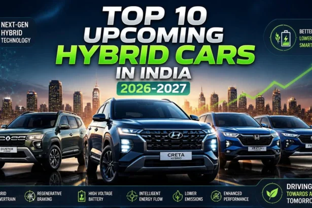 Upcoming Hybrid Cars in India 2026 2027 including Hyundai Creta Hybrid, Renault Duster Hybrid, Honda Elevate Hybrid and Maruti Fronx Hybrid